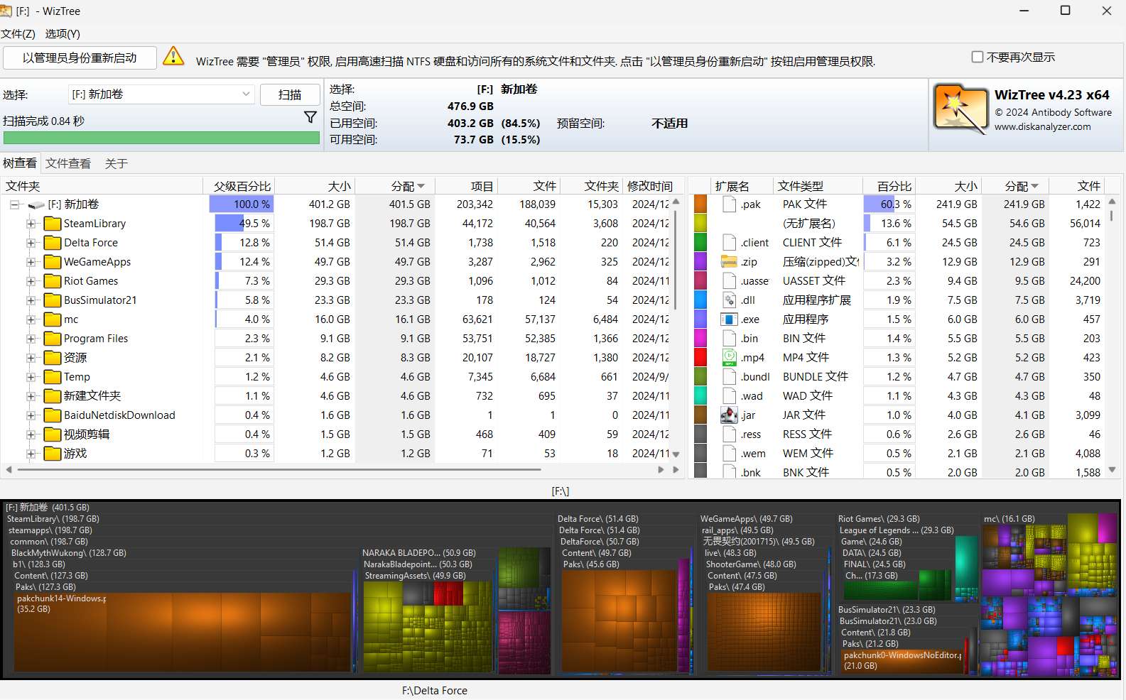 Wiz7  可视化磁盘清理器 再不用担心C盘删除错文件了 第3张插图