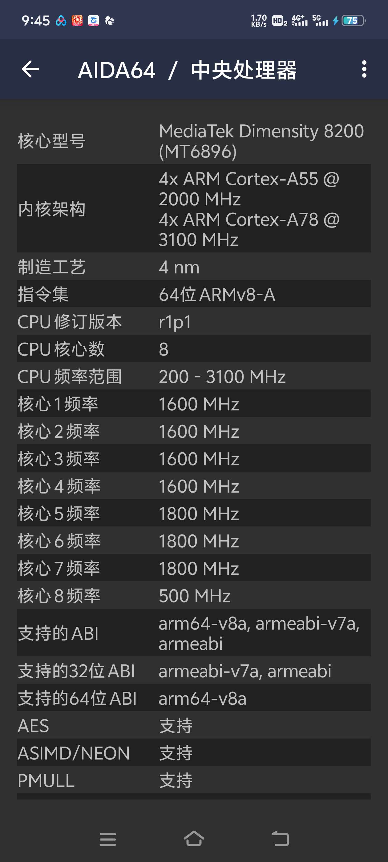 Aida 查看自己手机各种型号和名称 第7张插图