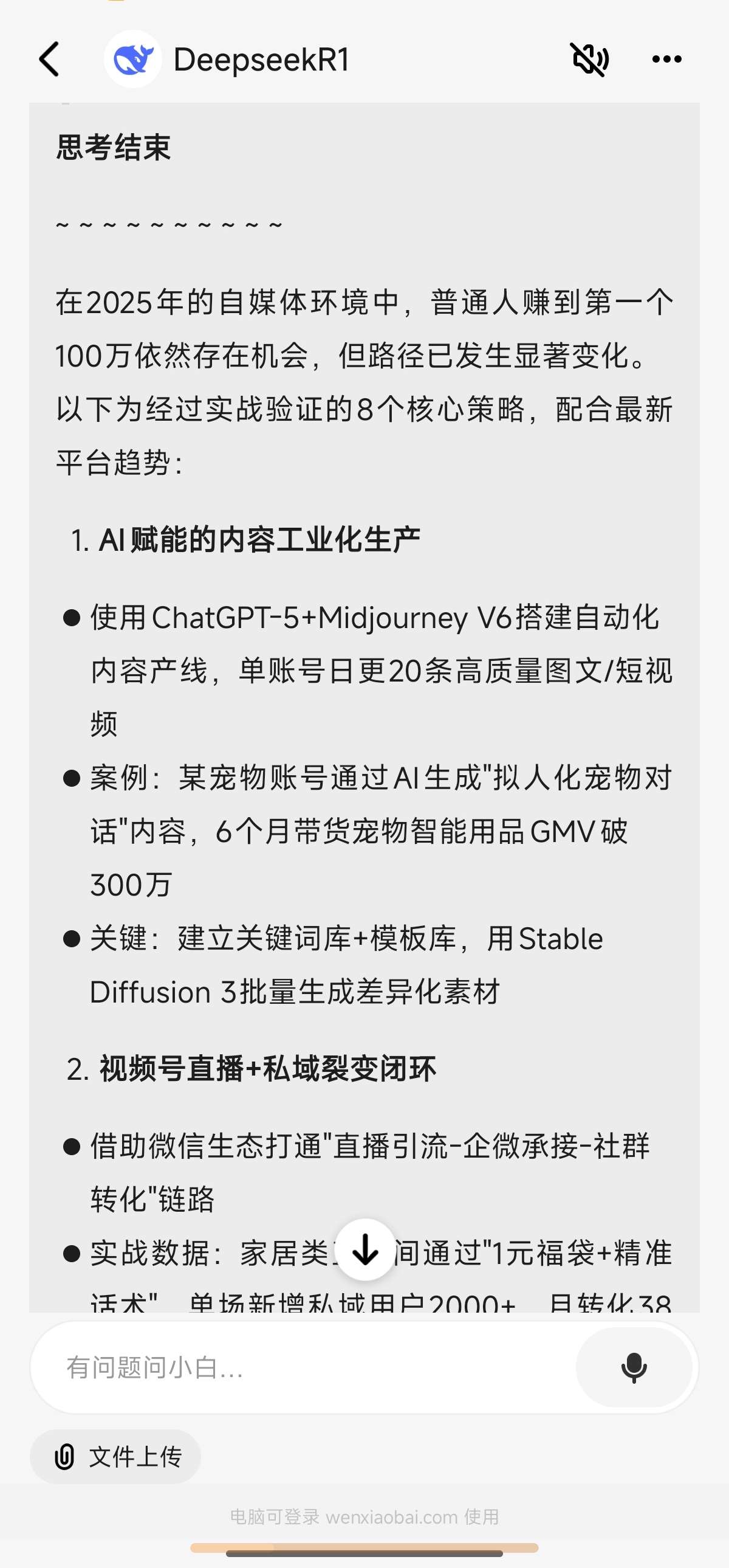 问小白️DeepSeek满血无限制版️不卡顿可联网 第8张插图